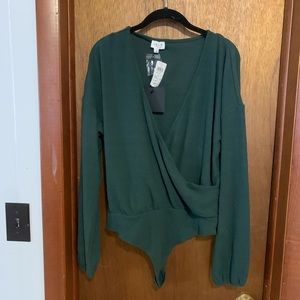NWT EMERALD SWEATER BODYSUIT